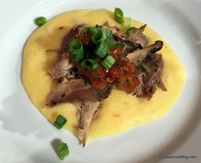 Duck Confit with Creamy Polenta and Fire-roasted Salsa