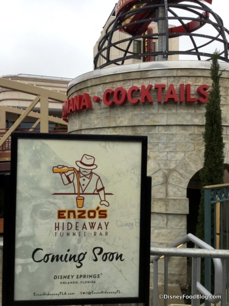 Enzo's Hideaway Tunnel Bar Coming Soon