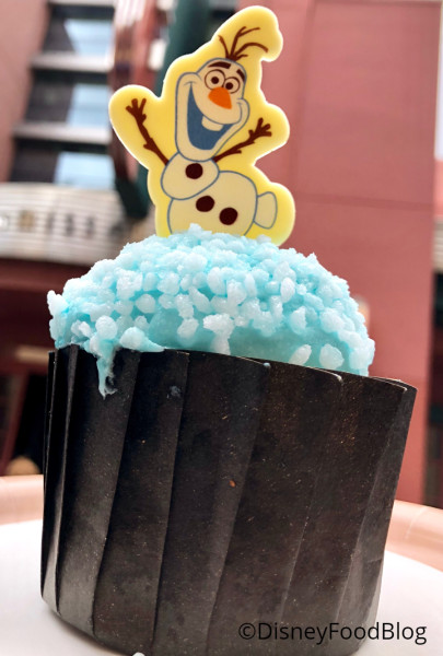 ABC Commissary's Olaf Cupcake