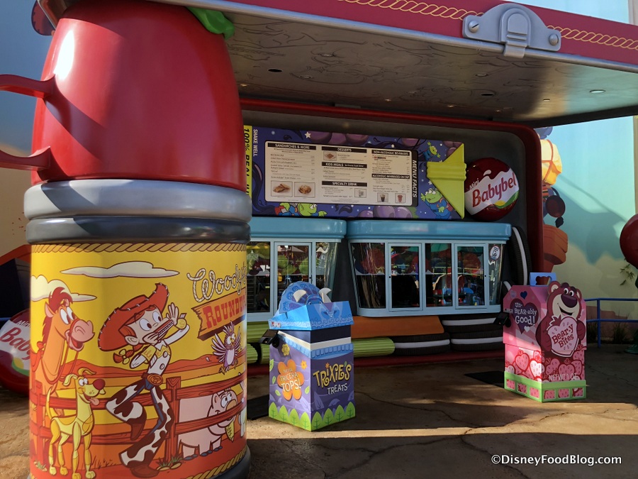 Having Lunch at Woody's Lunch Box in Toy Story Land at Disney's