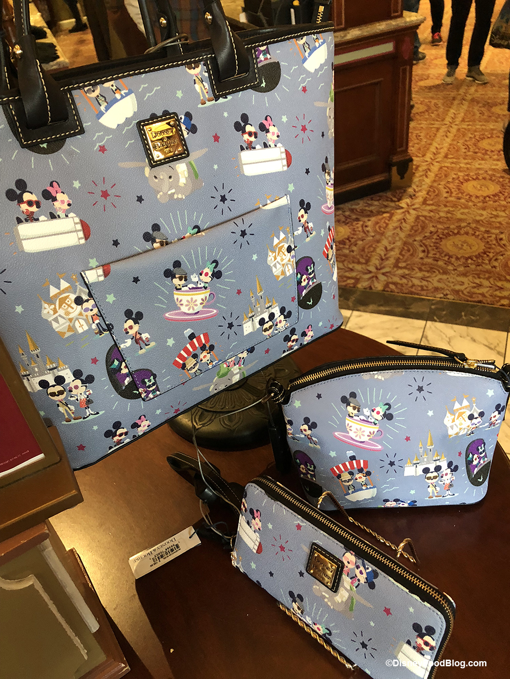 2023 EPCOT Mickey and Minnie Mouse The Picnic Dooney & Bourke Tote Bag-1 