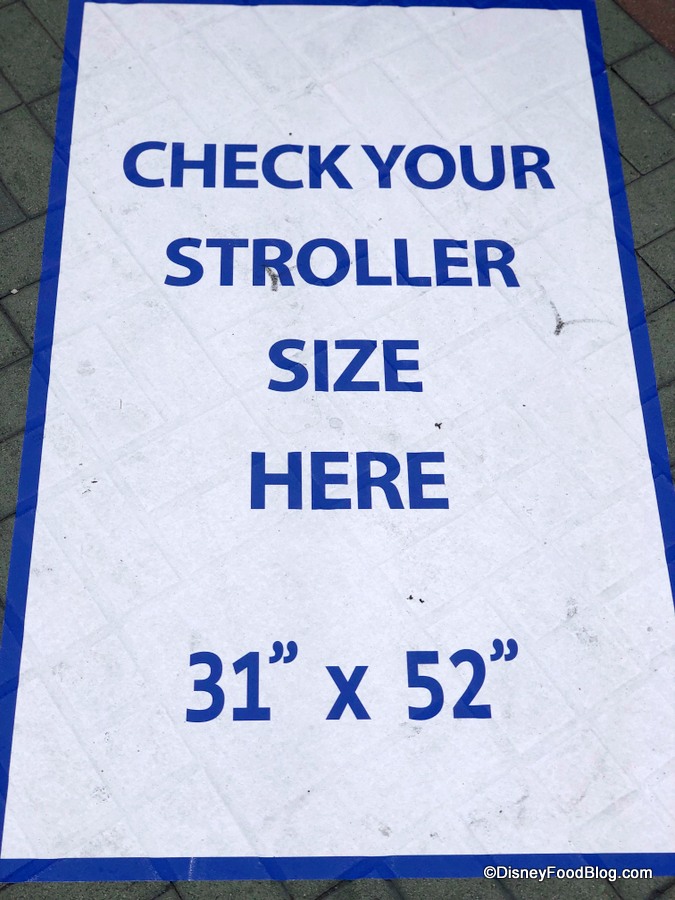 disney stroller dimensions