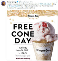 Find Out How You Can Get A FREE Ice Cream Cone TODAY At Haagen Dazs In