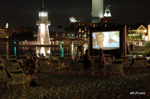 Movie on the Beach at Yacht and Beach Club Resorts
