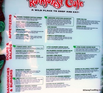 Review: Rainforest Cafe a la Disney | the disney food blog