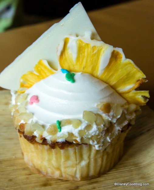 Macadamia Nut Pineapple Cupcake