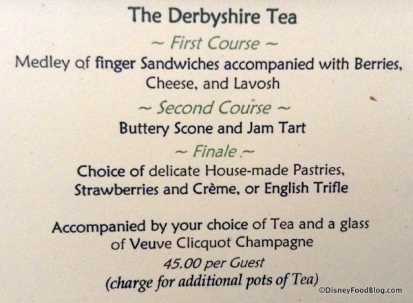 Derbyshire Tea package