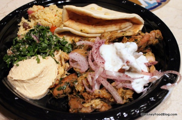 Chicken Shawarma Platter at Tangierine Cafe