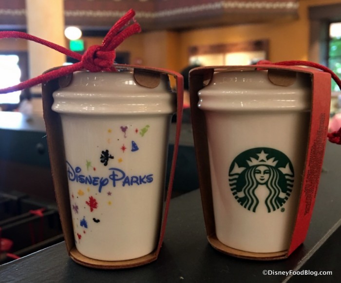 Disney Parks Starbucks  Hot Beverage Cup Ornaments