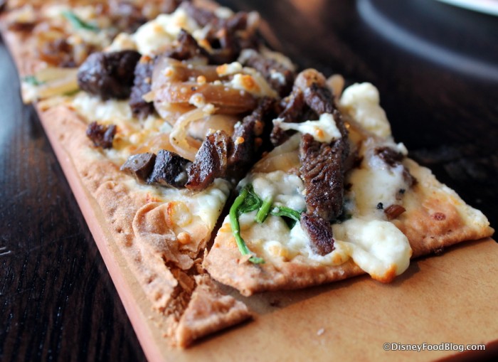 Blackened Steak and Blue Flatbread