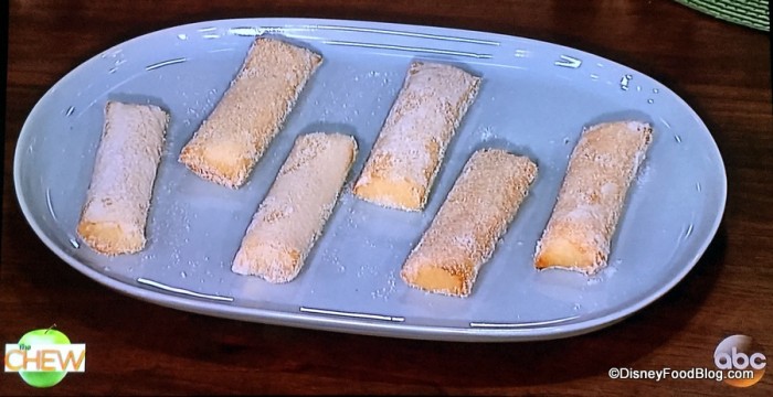 Television Shot of Lumpia on ABC's The Chew