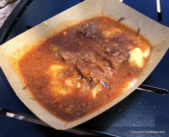 Spezzatino con Polenta:  Beef Stew with Parmesan Creamy Polenta