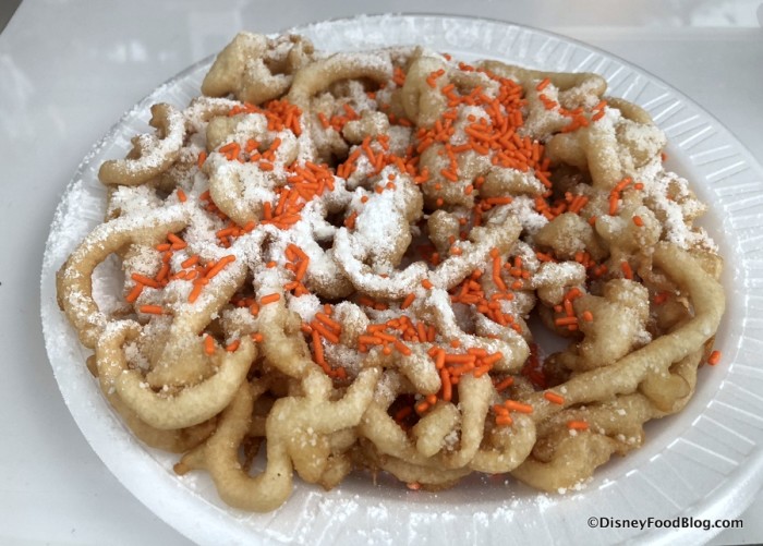 Orange Cream Funnel Cake