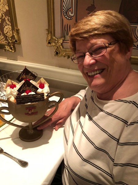 Happy birthday, Mom! Eat this massive sundae! 