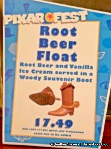 Woody's Boot -- with Root Beer Float