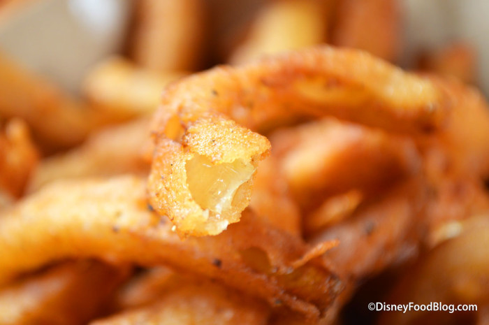 Onion Straws with Texas Petal Sauce