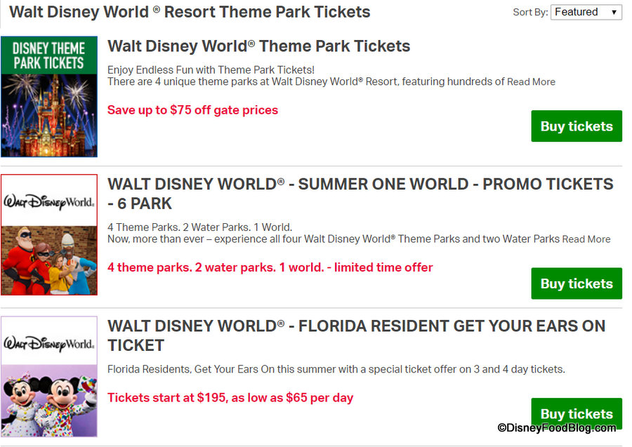 Ticket Discounts on Disney Theme Parks, Water Parks, and Special Events!  See How Much You Can SAVE! | the disney food blog