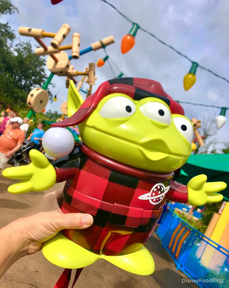 The Buffalo Plaid Alien Popcorn Bucket Is HERE in Disney World! (You