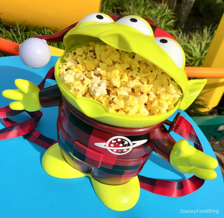 OoOoO! The Buffalo Plaid Alien Holiday Popcorn Bucket Is BACK in Disney