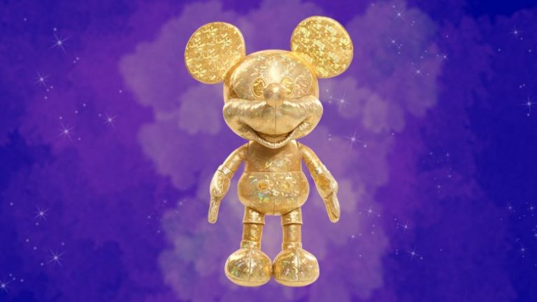 disney limited edition gold mickey mouse plush