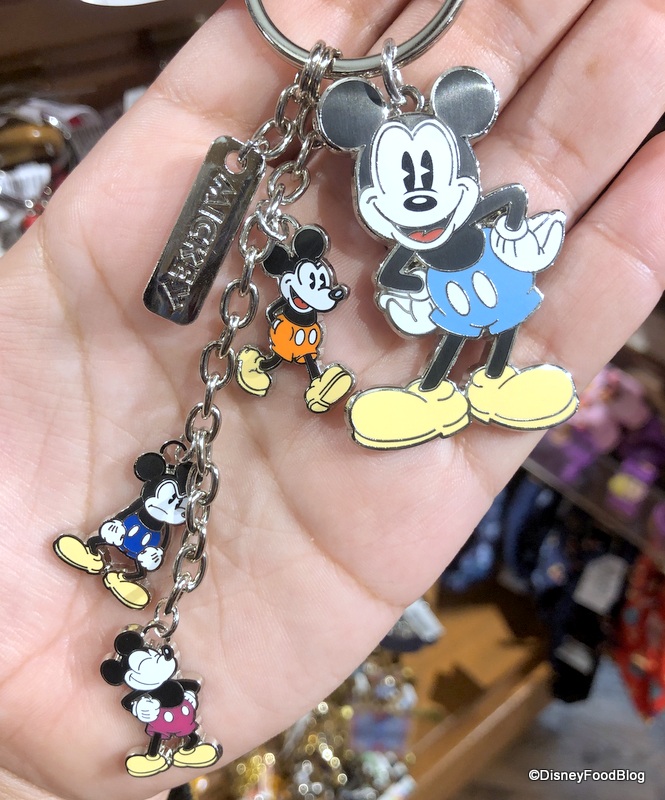 Mickey and Minnie Mouse Pretzel Keychain