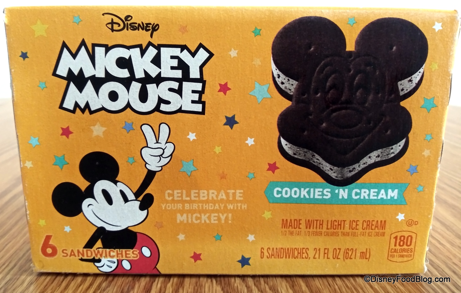 Disney Mickey Mouse 6 Pack Vanilla Ice Cream Bars 6 Ea, Cones & Cups