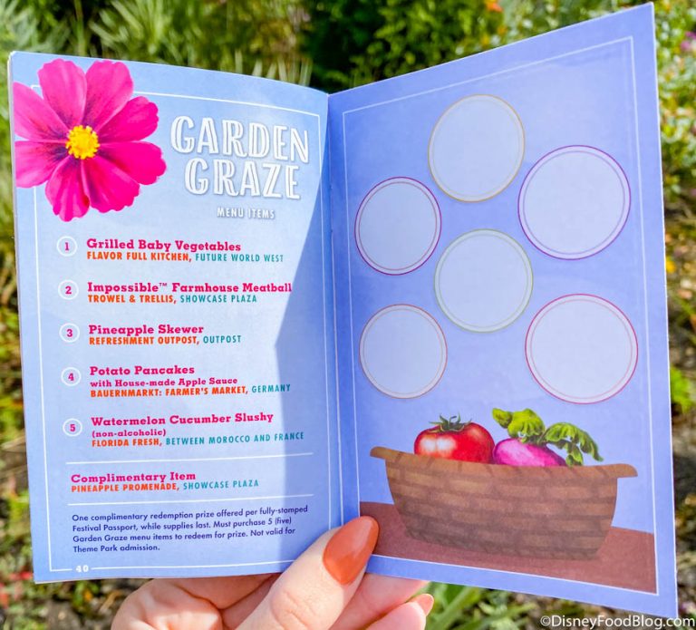 Review! We Went on the Garden Graze Scavenger Hunt at Epcot's Flower