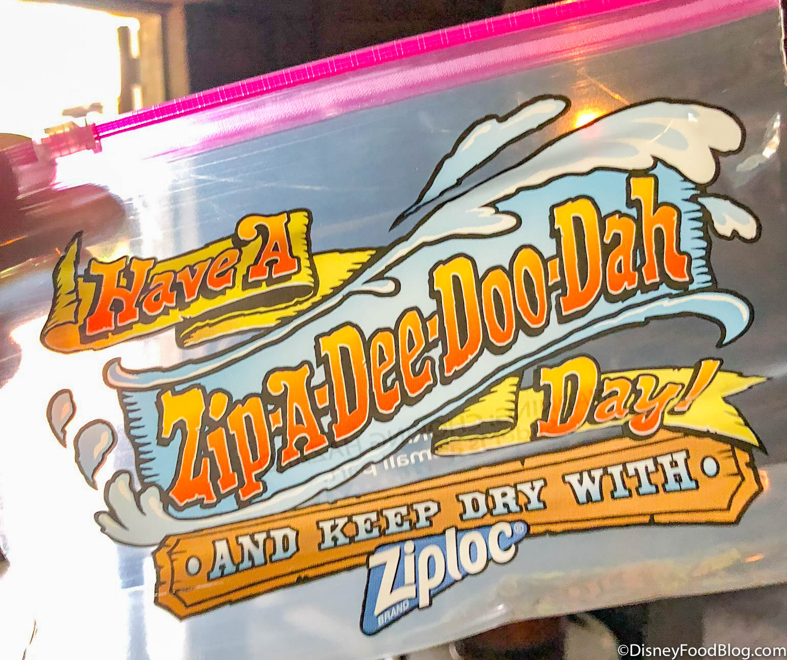 Lot of 2 Disney Splash Mountain Ziploc Bags Have A Zip-A-Dee-Doo-Dah-Day!