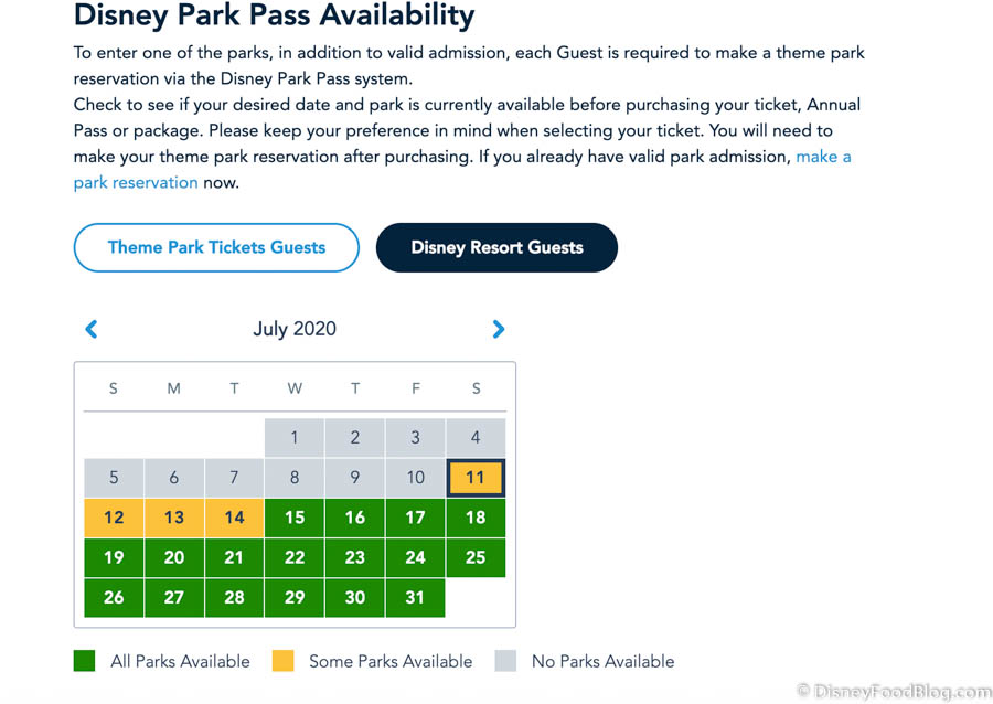 NEWS! Disney World's Park Pass Reservation System Is Live! We Have All