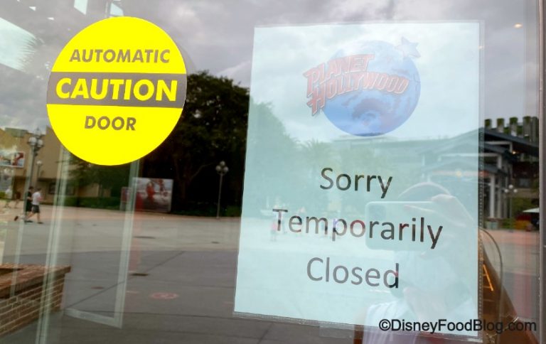 Planet Hollywood Is Closed In Disney Springs Today! Find Out When It 