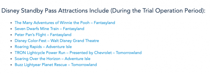 Shanghai Disneyland Adds 8 More Attractions to Its New Standby Pass Feature! 