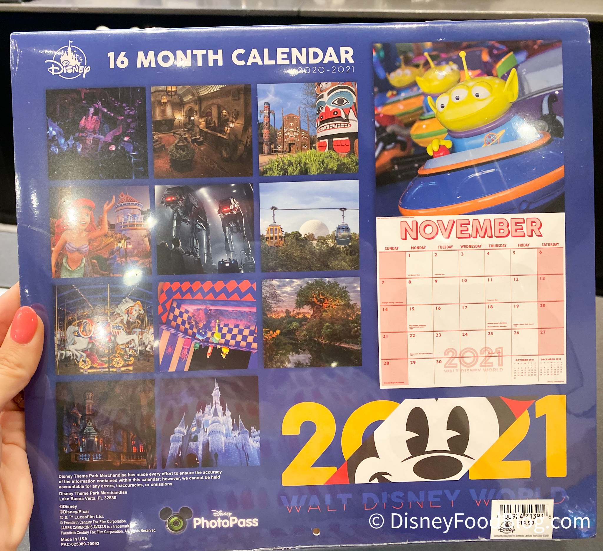 Spotted A New 21 Calendar Is Now Available In Disney World The Disney Food Blog