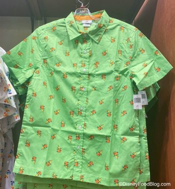 orange bird button down shirt