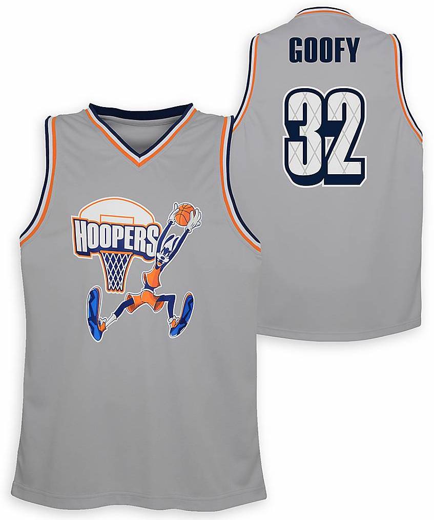New Disney Parks NBA Experience Goofy Hoopers Jersey Sleeveless Sz