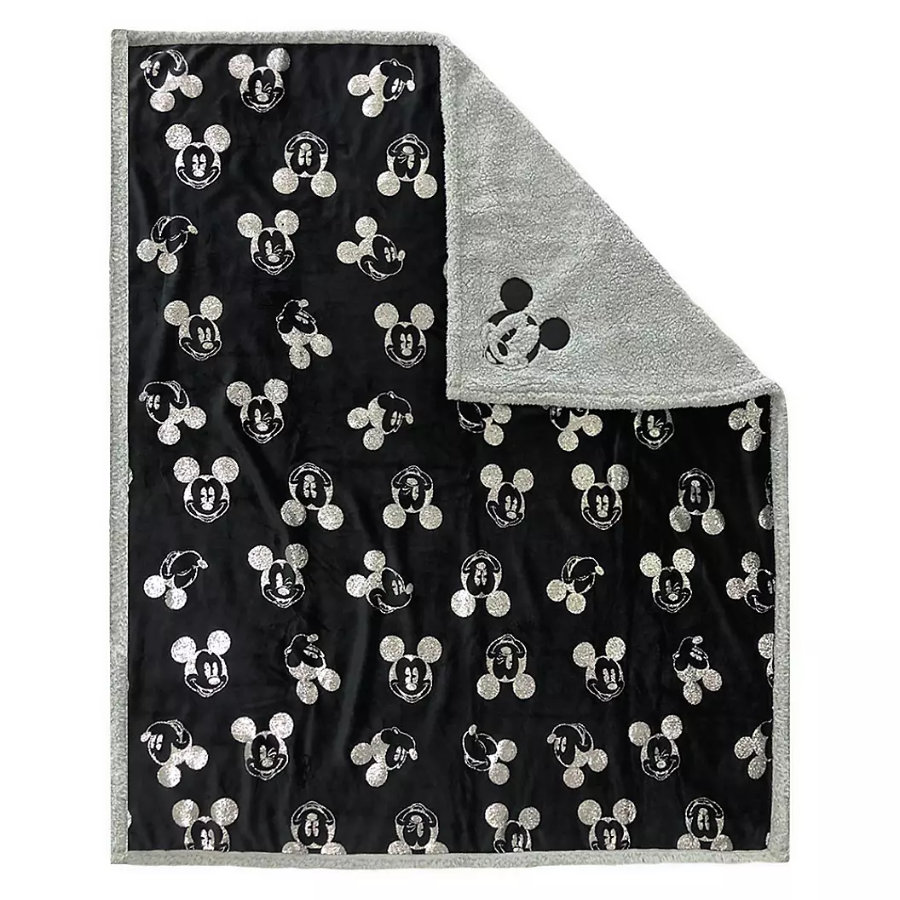 Disney White & Black Mickey Mouse Pattern Hand Towel, 2-Pack