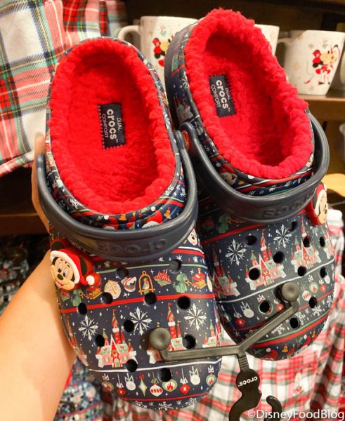 mickey and minnie mouse holiday clogs for adults by crocs