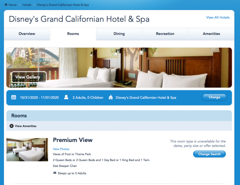 NEWS Disneyland Resort Hotel Reservations Are Now Only Available