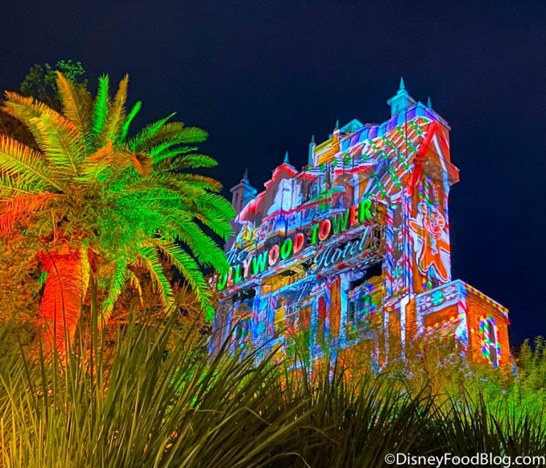 PICS: The Tower of Terror Holiday Projections Are BACK (And…Different ...