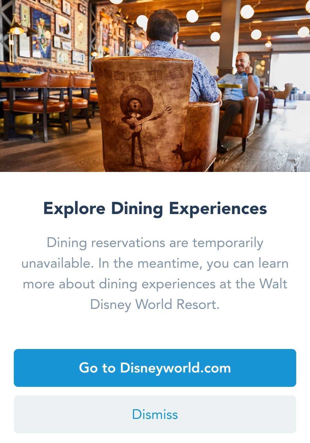 What S Going On With Disney World Dining Reservations This Morning Here S What We Re Experiencing The Disney Food Blog