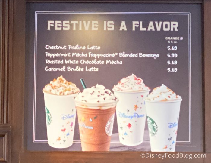 Holiday Drinks Have Returned to Starbucks Locations in Disney World
