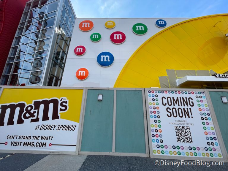 PHOTOS: The M&M's Store Exterior Nears Completion in Disney Springs ...