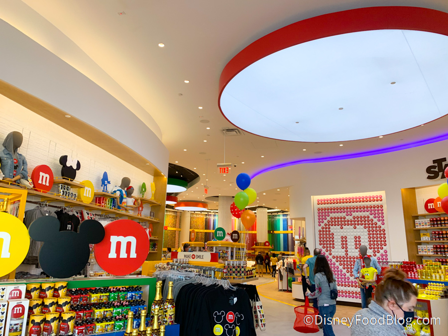 Wall of M&Ms at the new M&M store : r/WaltDisneyWorld