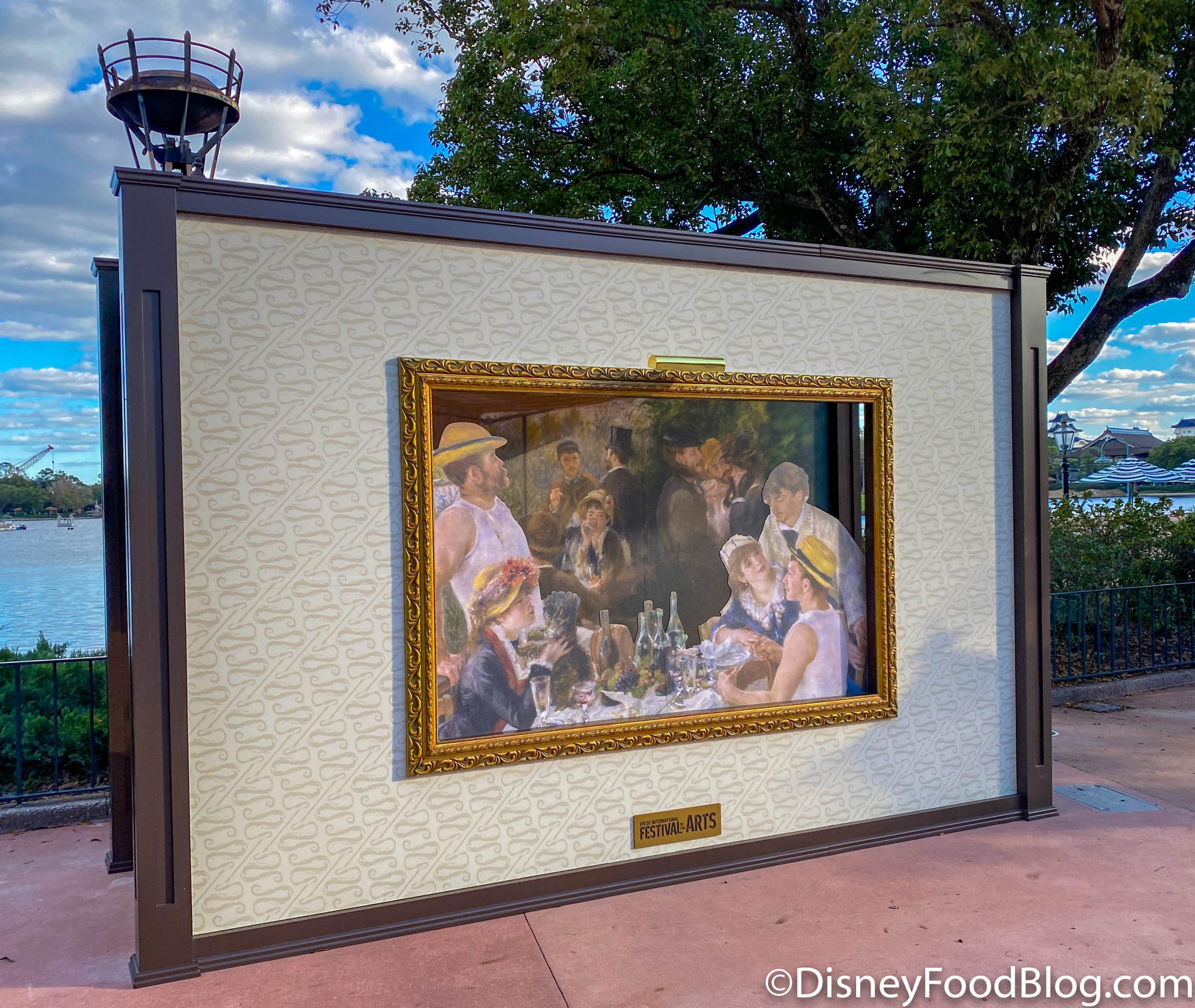 Updated We Ve Got Pics As Festival Of The Arts Photo Ops Start To Appear In Epcot The Disney Food Blog