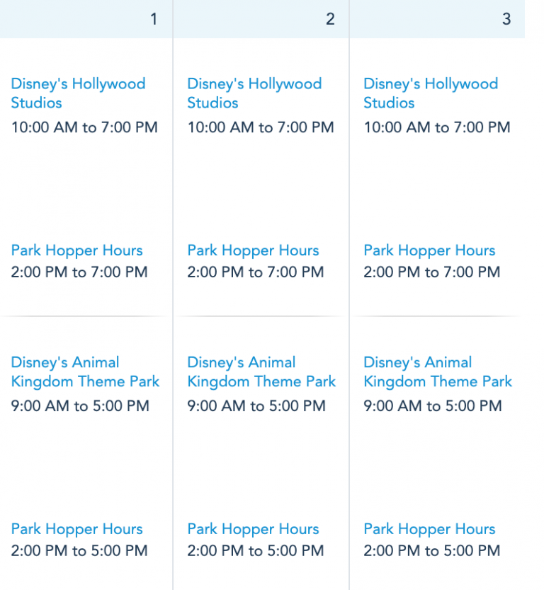 NEWS Disney World Hours Released Through Early April the disney food