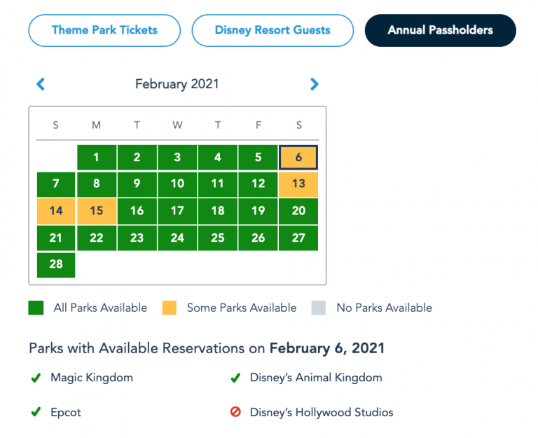 Disney World Park Hours and Park Pass Availability For the Week of