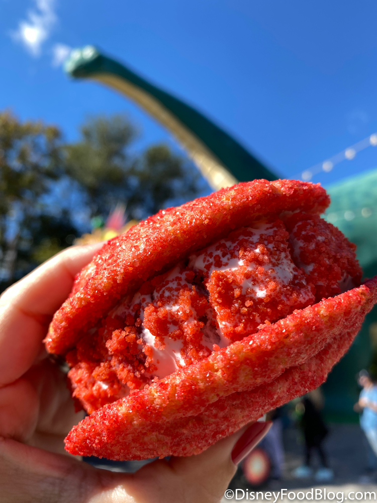 Cup of Strawberry ice cream and Ice Cream Sandwich on Fresh-Baked Cookies -  Picture of Hollywood Scoops, Orlando - Tripadvisor