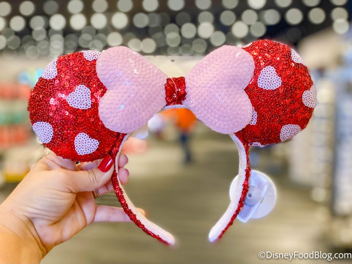  DisneyParks Disney Parks Exclusive - Minnie Mickey Ears Headband  Bejeweled Cranberry Red Velvet : Clothing, Shoes & Jewelry