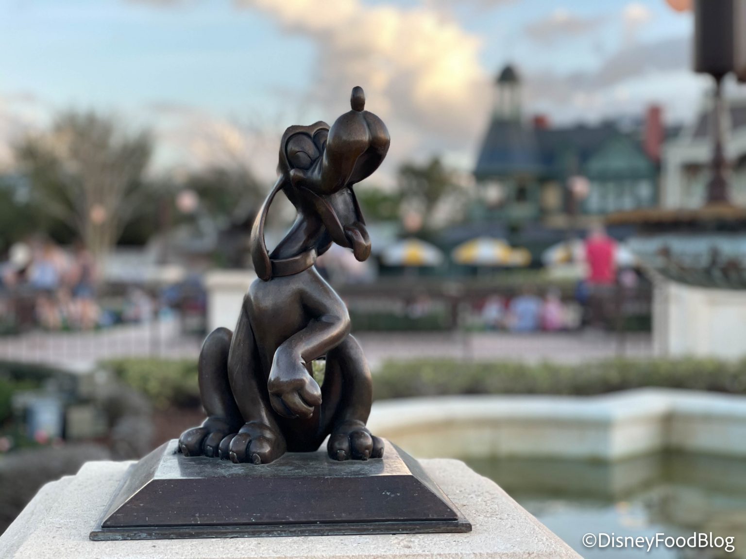 disney pluto statue