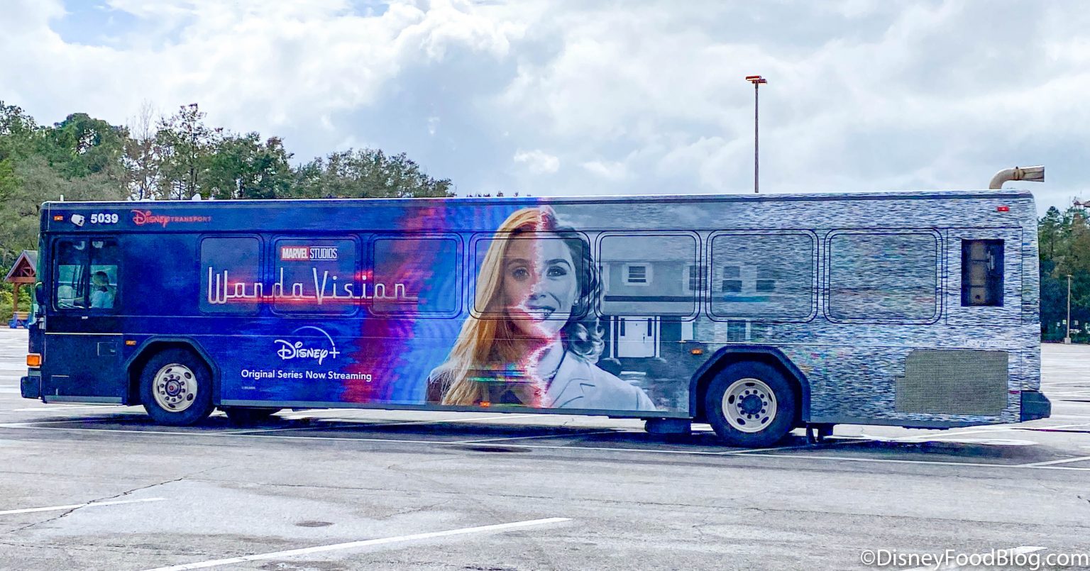 The WandaVision Hex is Now Taking Over…Disney World Buses?! Disney by