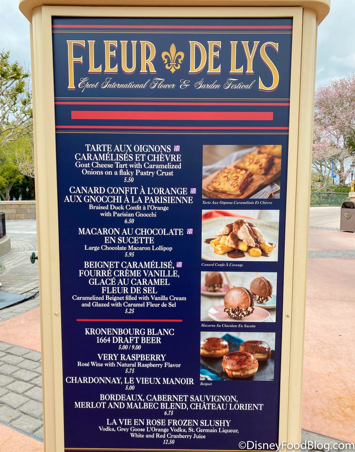 PHOTOS Flower and Garden Festival Menus with PRICES are Up in EPCOT